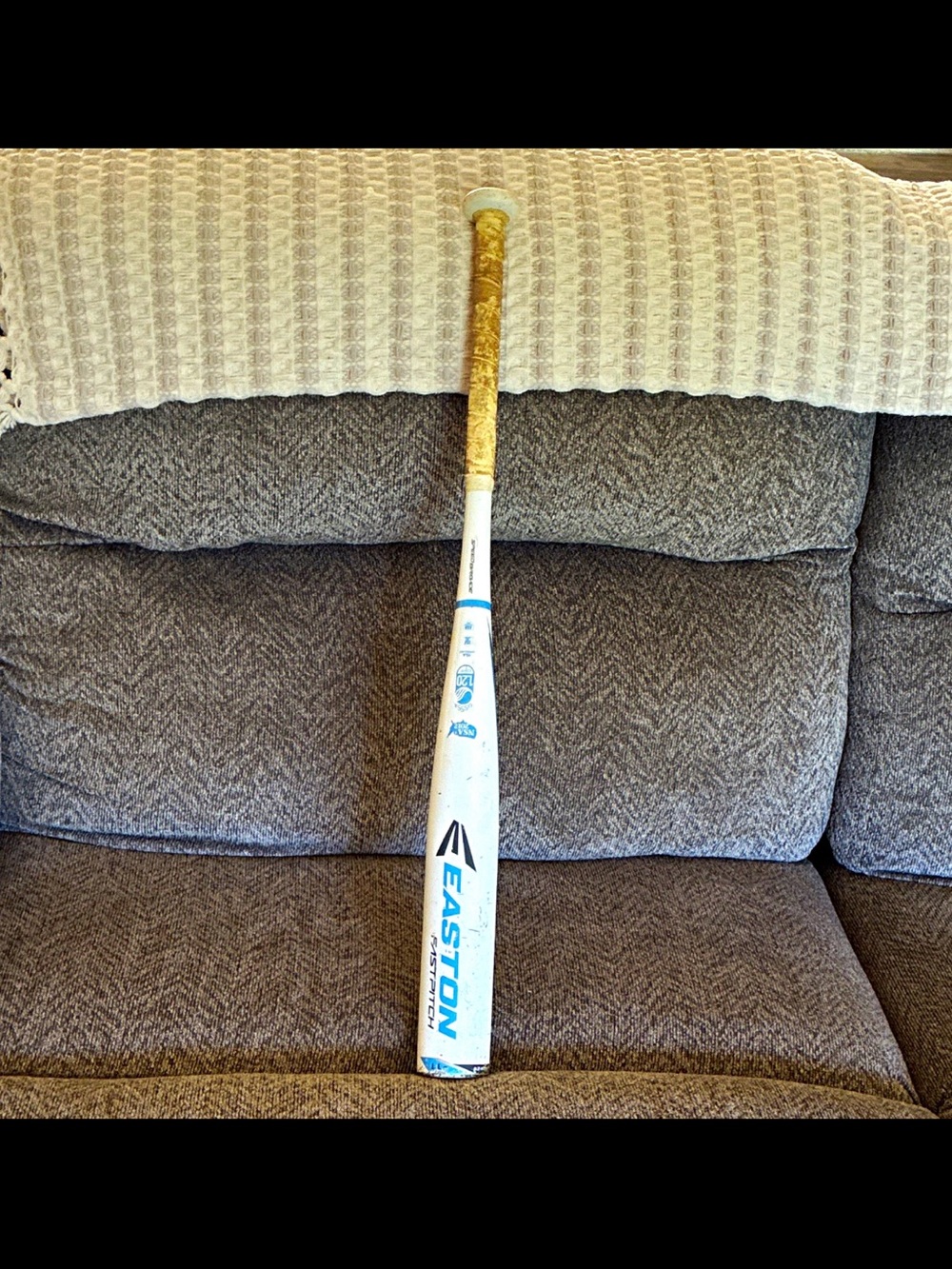 Easton White and Gold Youth Baseball Bat